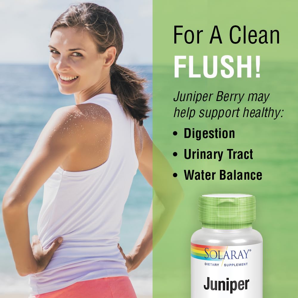 Solaray Juniper Berry 450 mg | Digestive Support, Cleansing & Water Balance