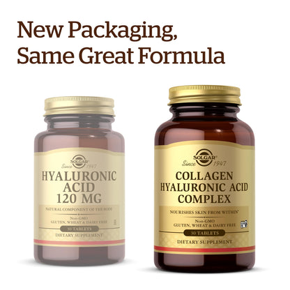 Solgar Collagen Hyaluronic Acid Complex - 30 Tablets | Non-GMO, Gluten & Dairy Free