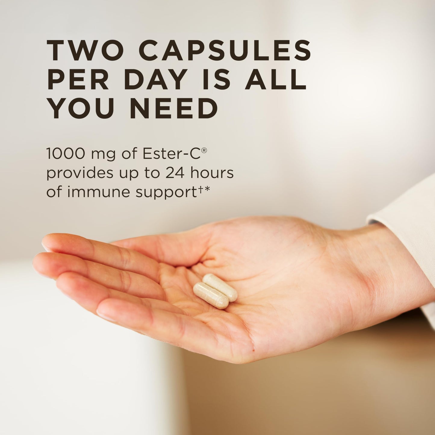 Solgar Ester-C Plus 500 mg Vitamin C – 250 Vegan Capsules | Gentle & Non-Acidic