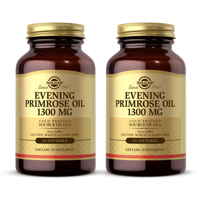 Solgar Evening Primrose Oil 1300 mg – 60 Softgels (Pack of 2) | Healthy Skin