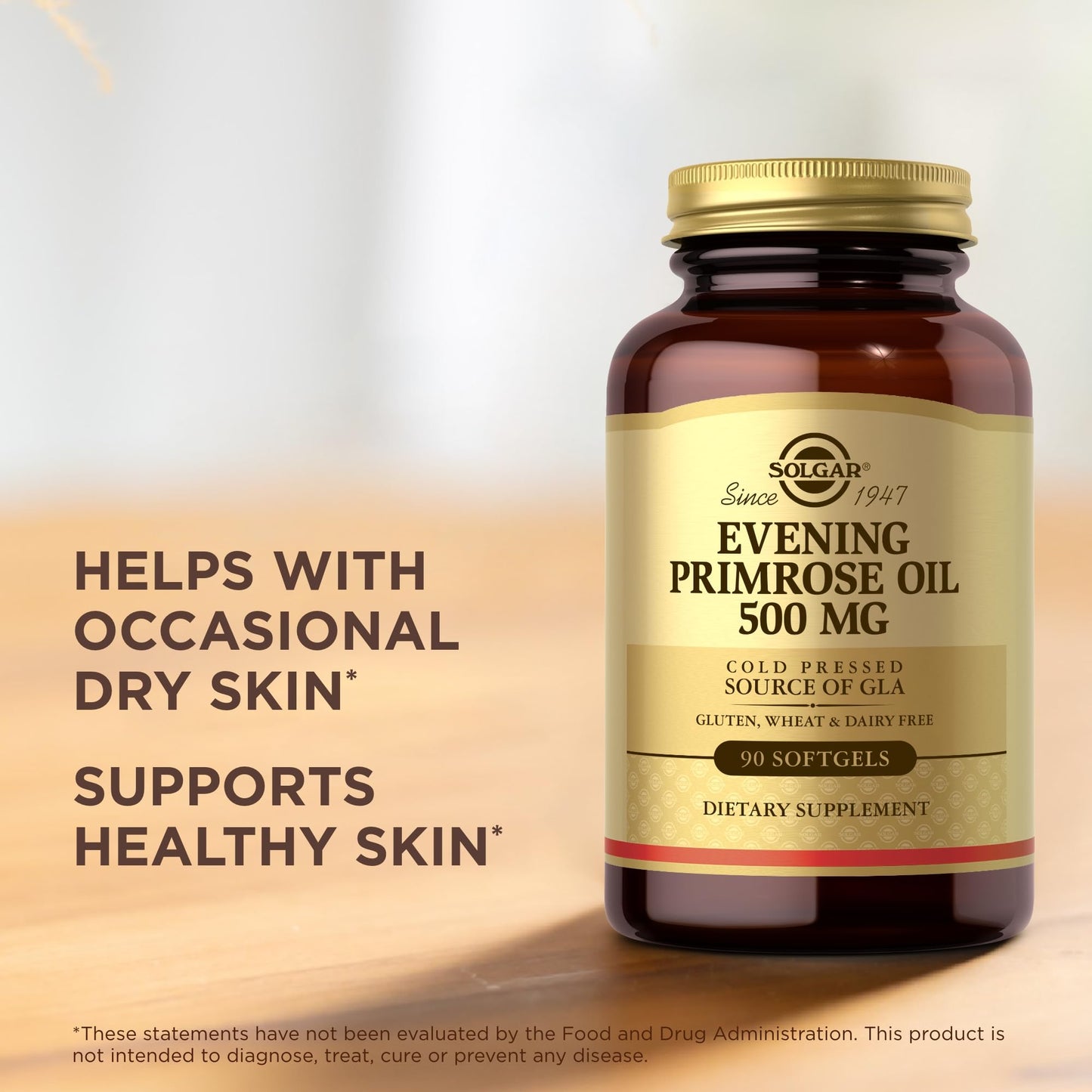 Solgar Evening Primrose Oil 500 mg – 360 Servings, 2 Pack | Gluten Free & Dairy Free