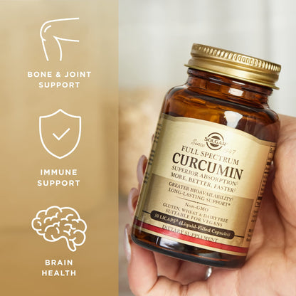 Solgar Full Spectrum Curcumin LiCaps - 30 Servings | Superior Absorption, Brain & Immune Health
