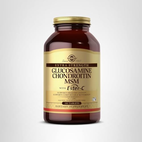 Solgar Glucosamine Chondroitin MSM Ester-C – 180 Tablets | Joint Support
