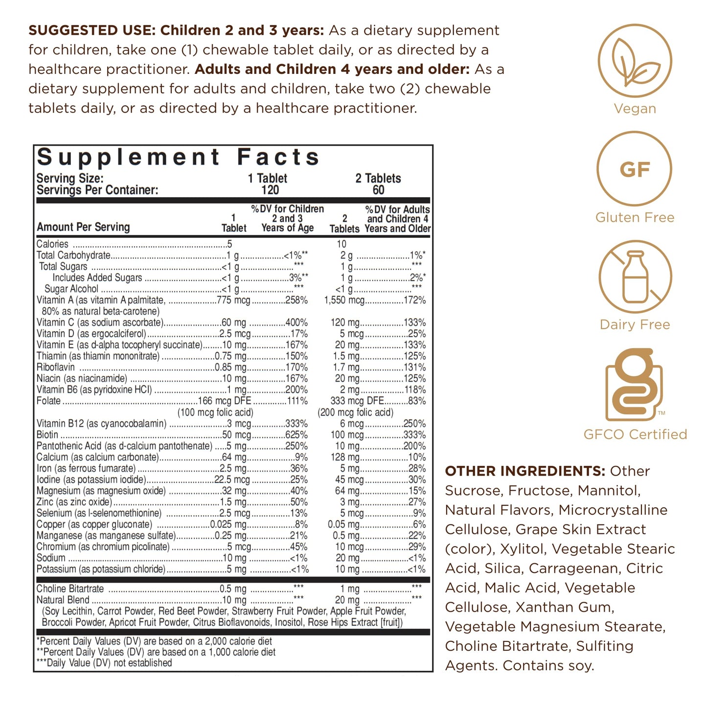 Solgar Kangavites Bouncin’ Berry – 120 Chewables x2 | Kid Multivitamin & Minerals, Vegan & Gluten Free