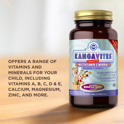 Solgar Kangavites Bouncin’ Berry – 120 Chewables x2 | Kid Multivitamin & Minerals, Vegan & Gluten Free