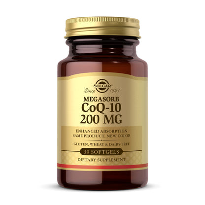 Solgar Megasorb CoQ-10 200 mg - 30 Softgels | Enhanced Absorption