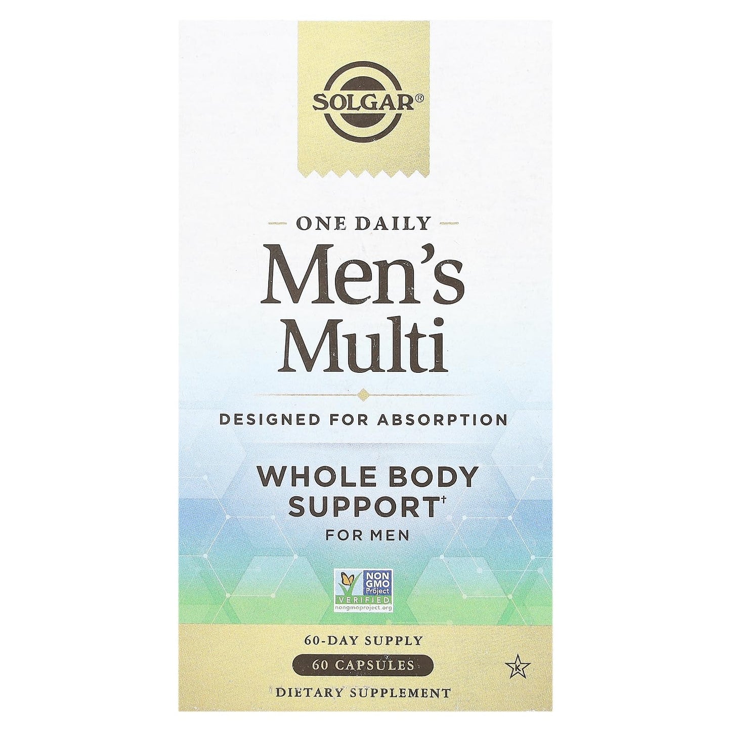 Solgar One Daily Men's Multivitamin – Highly Absorbable, 60 Servings
