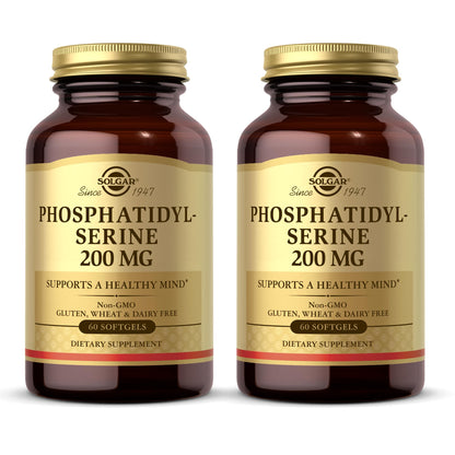 Solgar Phosphatidylserine 200 mg – 60 Softgels (Pack of 2) | Brain Health