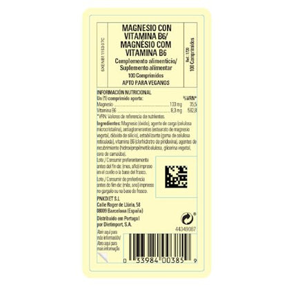 Solgar Magnesium with Vitamin B6 100 Tablets – 33 Servings | Bone Health, Nerve & Muscle Support, Energy Metabolism | Non-GMO, Vegan, Gluten Free