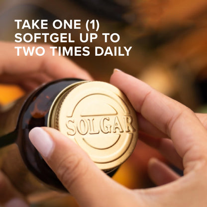 Solgar Ubiquinol 100 mg CoQ-10 Softgels – 100 Servings, Non-GMO, Gluten Free