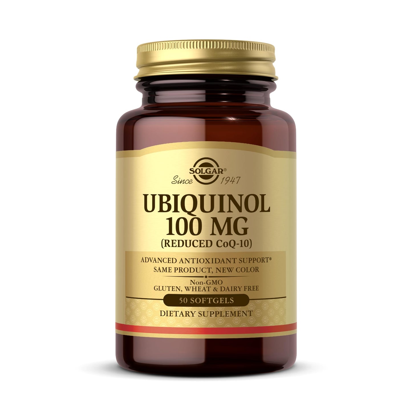 Solgar Ubiquinol 100 mg (Reduced CoQ-10) - 50 Softgels | Advanced Antioxidant Support