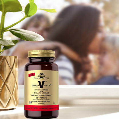 Solgar Formula VM-75, 90 Tablets – Multivitamin with Chelated Minerals | Vegan, Gluten Free, Dairy Free