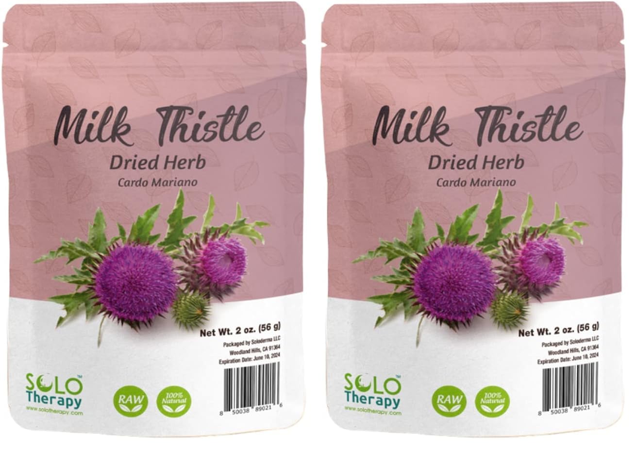 Milk Thistle Tea 2 oz (Pack of 2) – Solo Therapy, Cardo Mariano