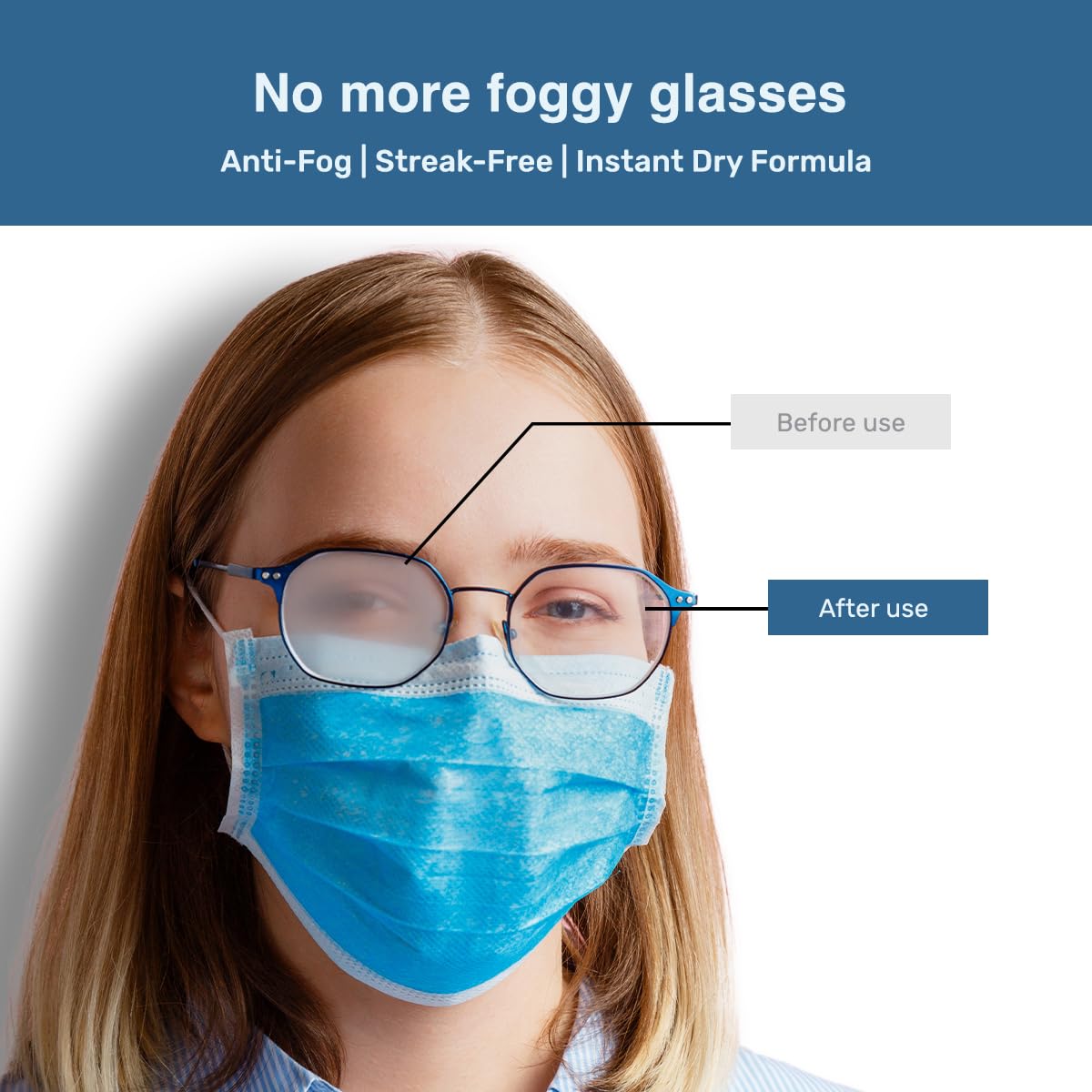 SOLWST Optix Clear Guard Anti-Fog Lens Wipes – 100 Pre-Moistened, Individually Wrapped