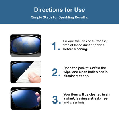 SOLWST Optix Clear Guard Anti-Fog Lens Wipes – 100 Pre-Moistened, Individually Wrapped