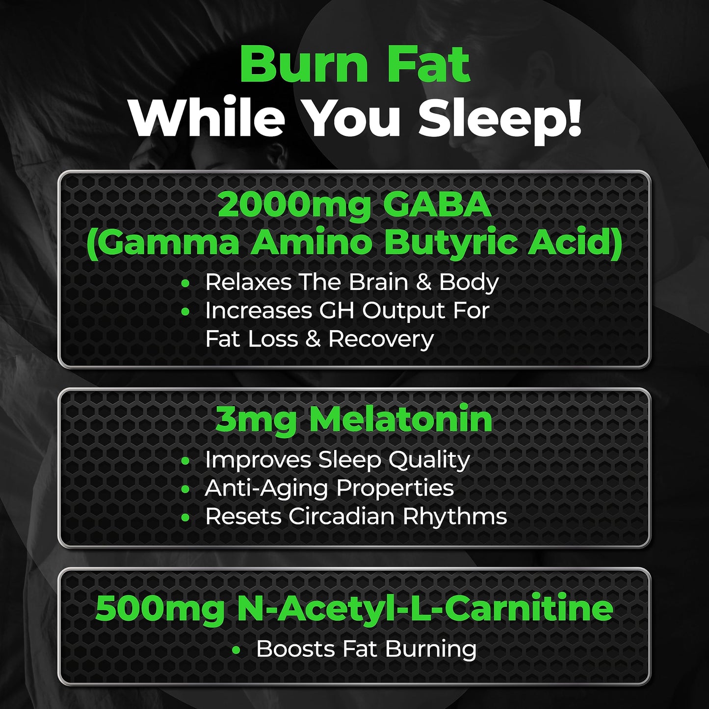 Somalyze Stimulant-Free Nighttime Appetite Suppressant | GABA & Melatonin | Gluten Free, 90 Capsules | Species Nutrition