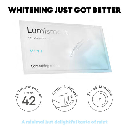 Something Nice Lumismart Whitening Strips – Dentist-Designed, Enamel-Safe, Mint