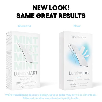 Something Nice Lumismart Whitening Strips – Dentist-Designed, Enamel-Safe, Mint
