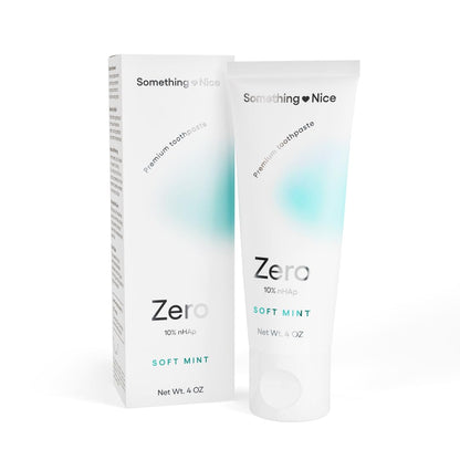 Something Nice Zero Toothpaste – 10% Nano Hydroxyapatite, Fluoride Free, Enamel Repair