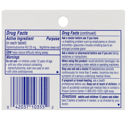 Sominex Nighttime Sleep-Aid Original Formula - Safe, Non-Habit Forming, 16 Tablets