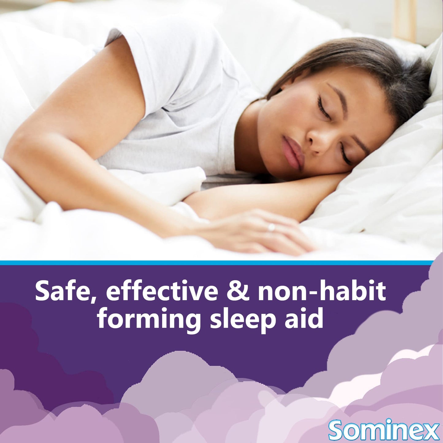 Sominex Nighttime Sleep-Aid Original Formula - Safe, Non-Habit Forming, 16 Tablets