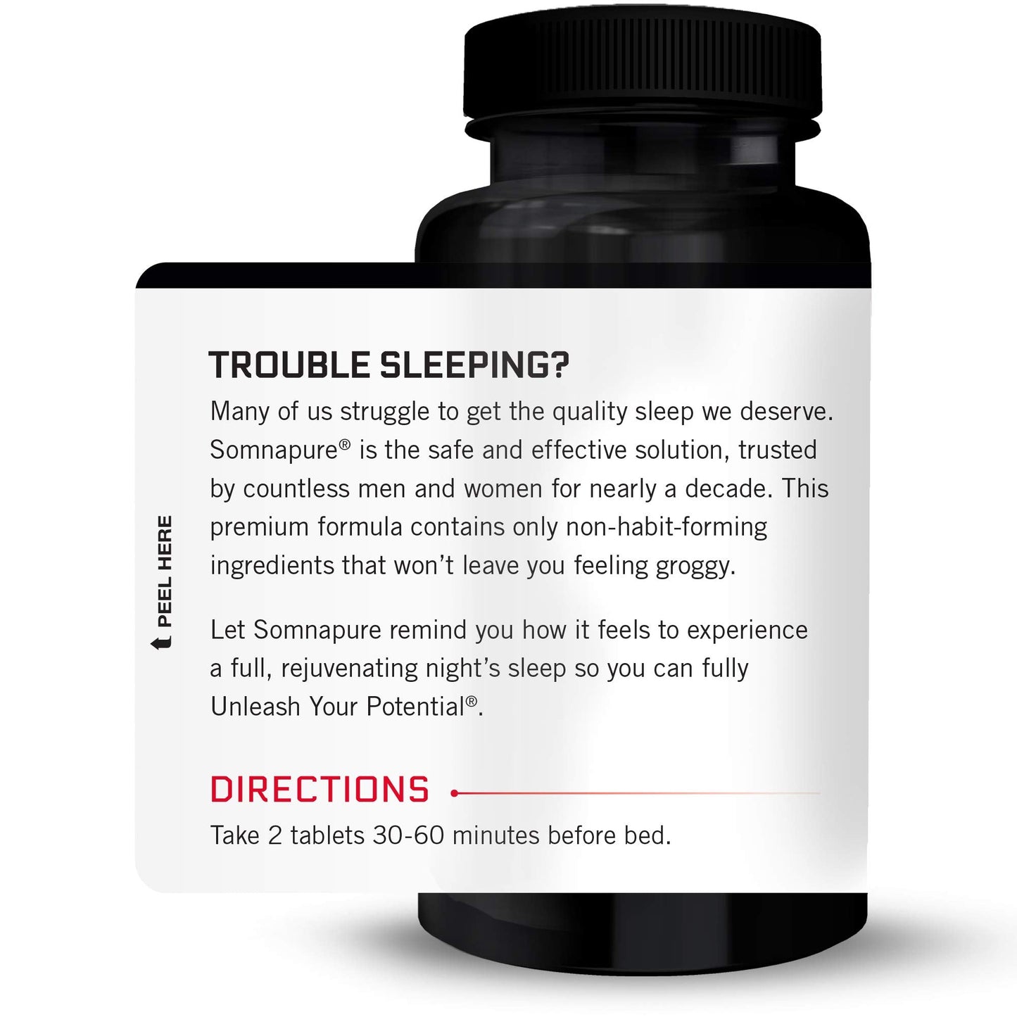 Somnapure 3-Pack: Drug-Free Sleep Aid with Melatonin & Valerian