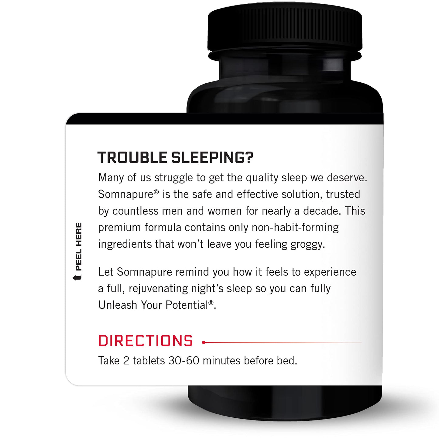 Somnapure Sleep Aid – Non-Habit-Forming Melatonin, 120 Tablets (2-Pack)