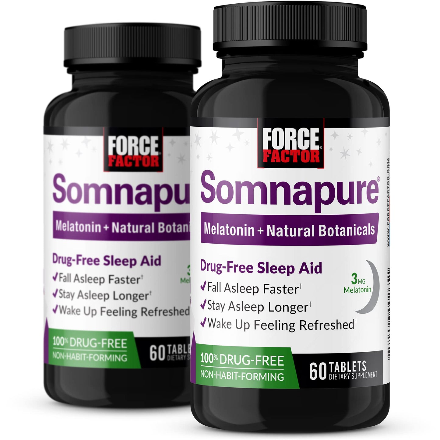 Somnapure Sleep Aid – Non-Habit-Forming Melatonin, 120 Tablets (2-Pack)