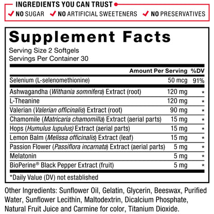 FORCE FACTOR Somnapure Softgels – Fall Asleep Faster, Stay Asleep Longer (60 Softgels)