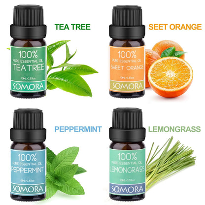 SOMORA Aromatherapy Diffuser Bracelet Gift Set – Unique Gifts for Women (Black)