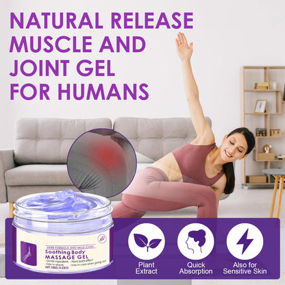Soothing Body Massage Gel 3.53oz – Artemisia Leaf & Ginger, Lightweight & Cooling