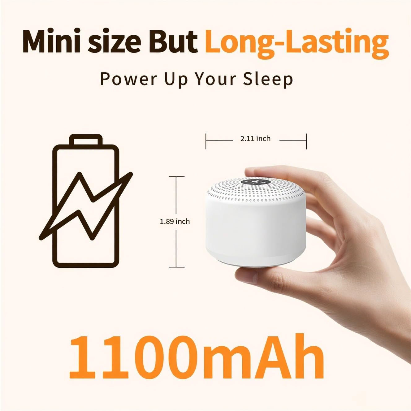 Soothing Sounds White Noise Machine — 30 Sounds, 12 Color Lights, 5 Brightness Levels, 32 Volume Levels, 4 Timers