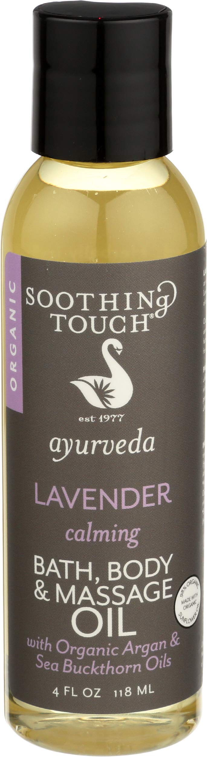 Soothing Touch Ayurveda Bath & Massage Oil – Calming Lavender, 4 Oz