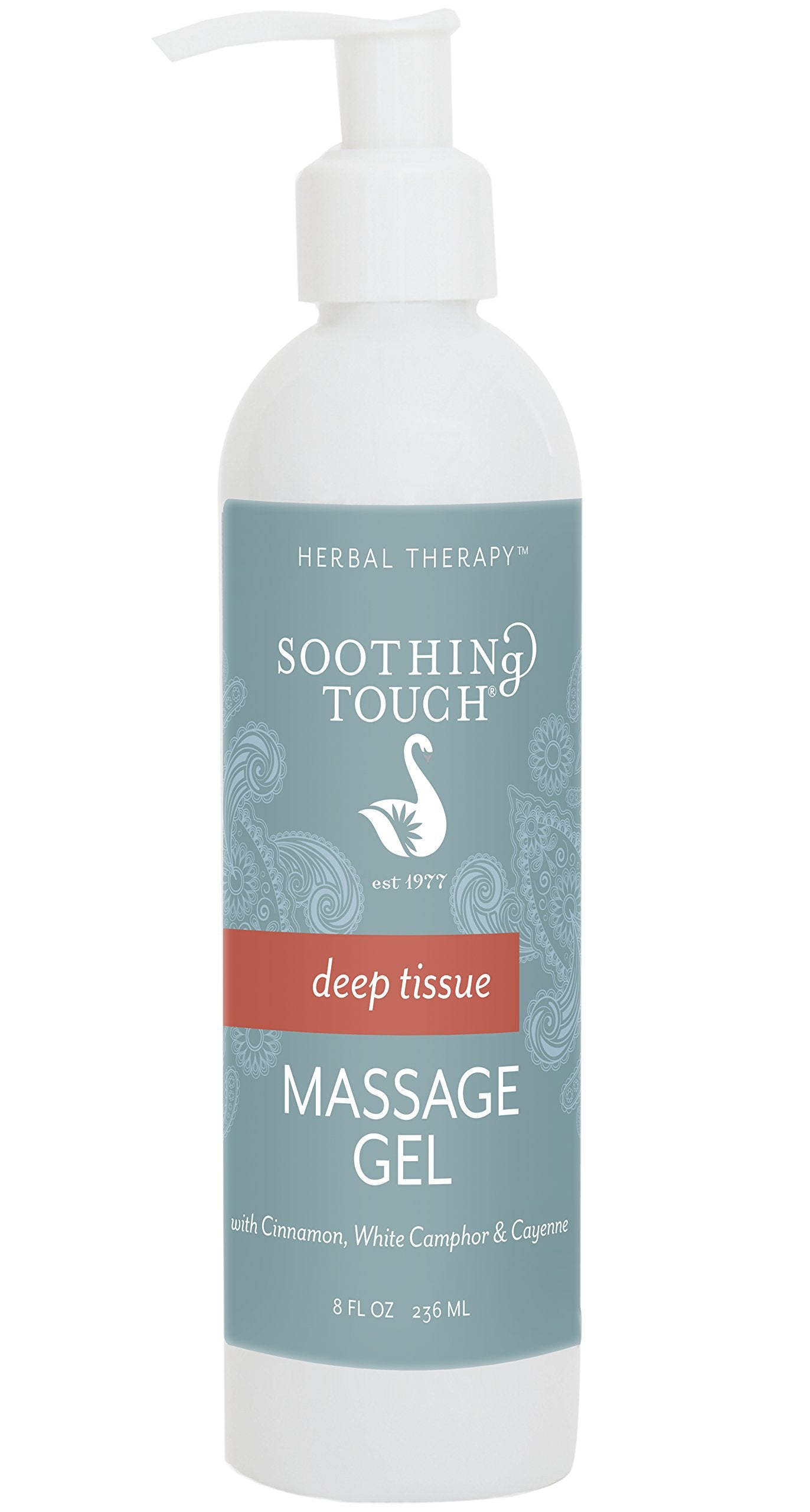 Soothing Touch Deep Tissue Massage Gel – Cayenne, Cinnamon & White Camphor, 8 Ounce