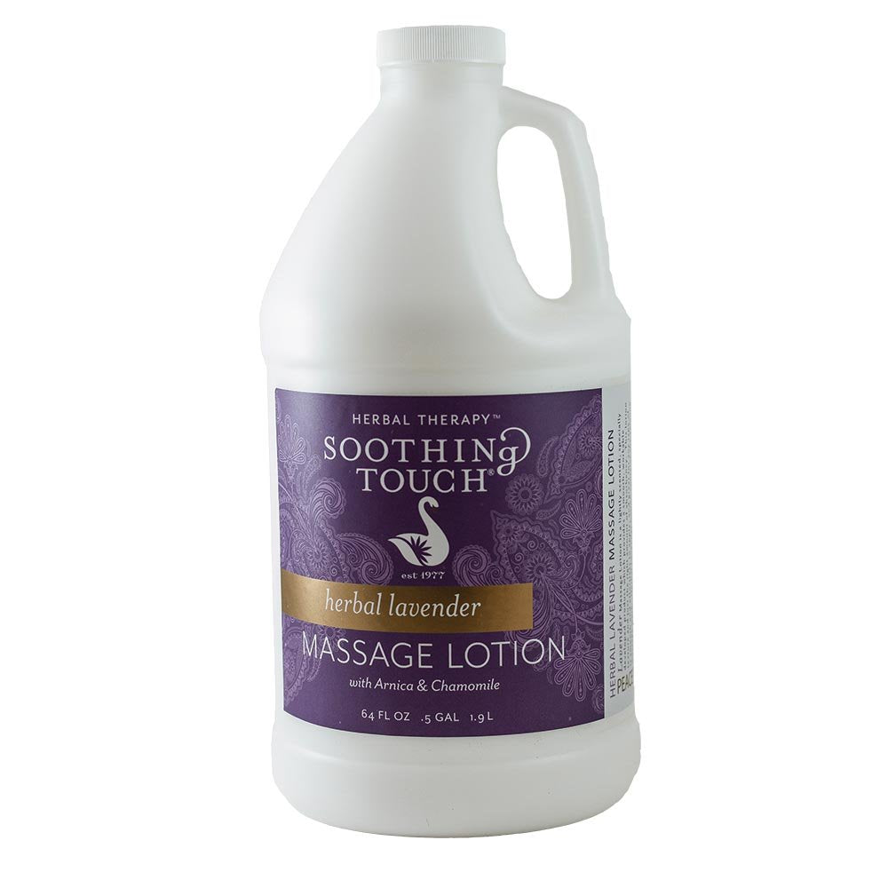 Soothing Touch Herbal Lavender Lotion - Half Gallon | Aromatherapy Massage Lotion