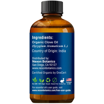 Organic Clove Essential Oil 30 ml – Nexon Botanics | Pure & Undiluted