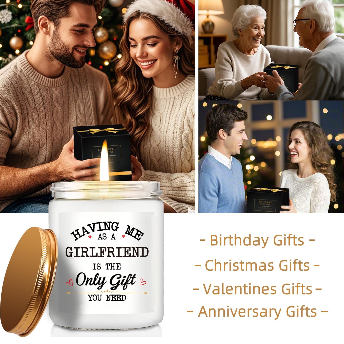 Sopuatsre Lavender & Sage Candle – Naughty Gift for Him (Boyfriend, Husband)