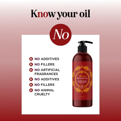 Relaxing Massage Oil for Therapy | Lavender, Ylang Ylang, Orange & Geranium – Vegan & Gluten Free