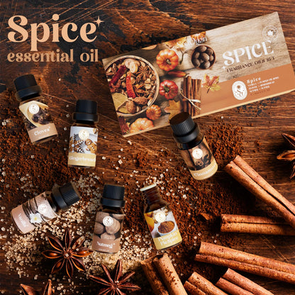 Soulorigin Autumn Spice Essential Oils Set – Cozy Fall Scents for Diffuser & Candle Making