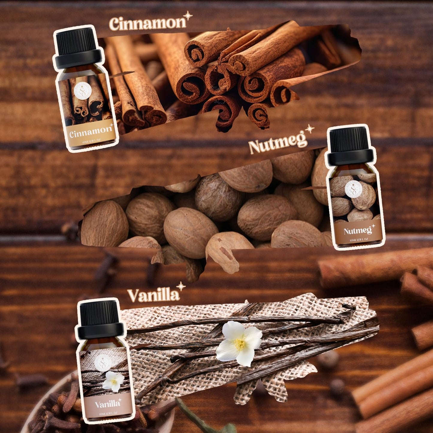 Soulorigin Autumn Spice Essential Oils Set – Cozy Fall Scents for Diffuser & Candle Making