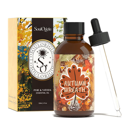 SoulOrigin Autumn Wreath Essential Oil 120ml | Fall Diffuser Fragrance