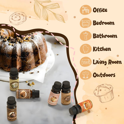Soulorigin Bakery Essential Oils Set – Fragrance Oils for Diffusers & Candles
