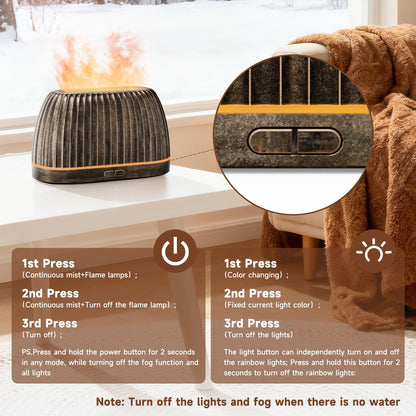 SOULORIGIN Essential Oil Diffuser - Gold, 120ml, 7-Color LED Lights, Auto Shut-Off