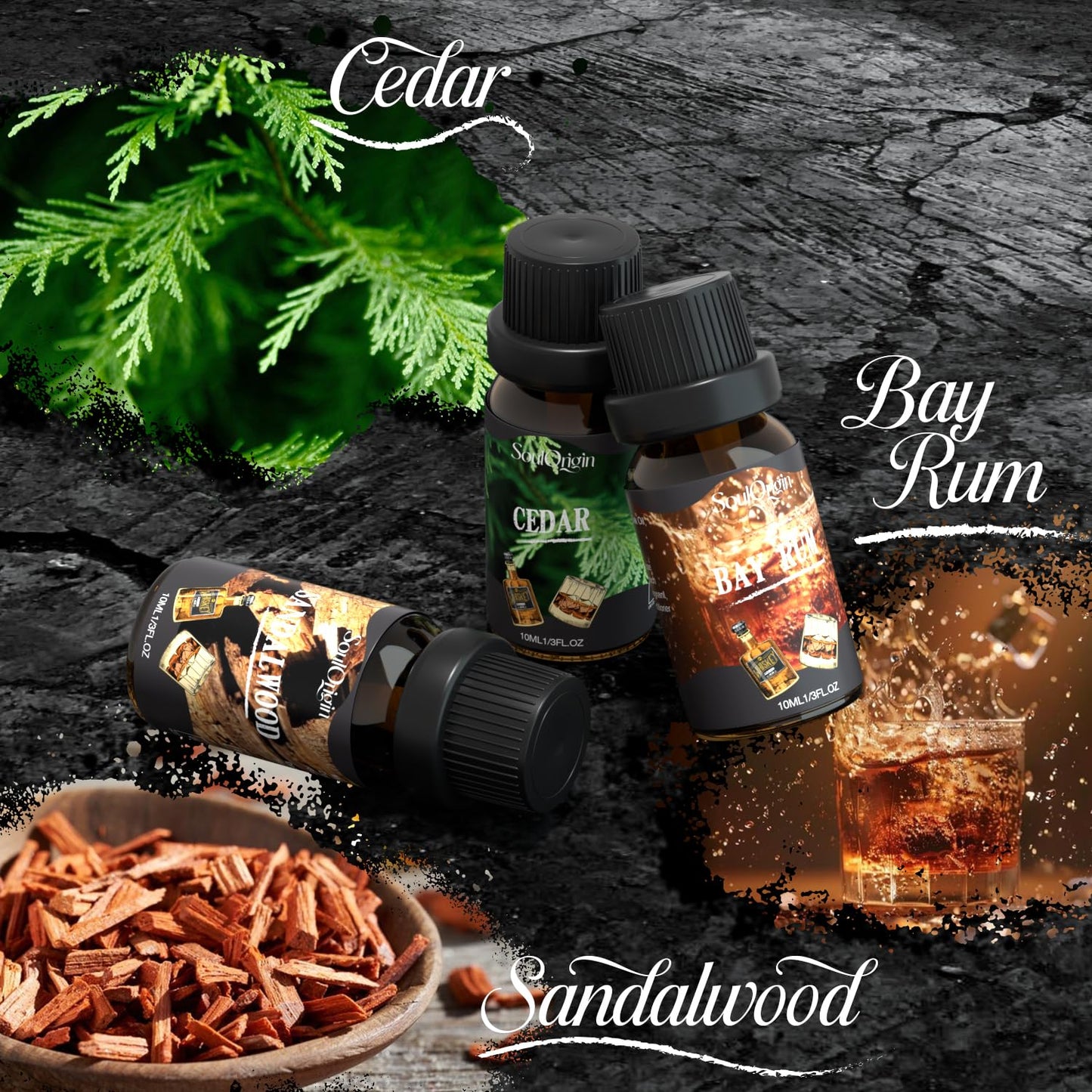Soulorigin Gentleman Fragrance Oils Set – Diffuser Oils for Home & DIY