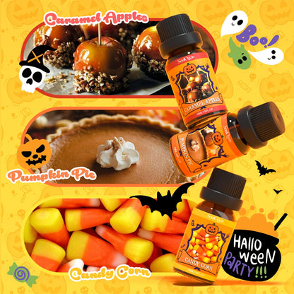 Soulorigin Halloween Fragrance Oils Set – Essential Oils for Diffuser, Candles & DIY Halloween Crafts