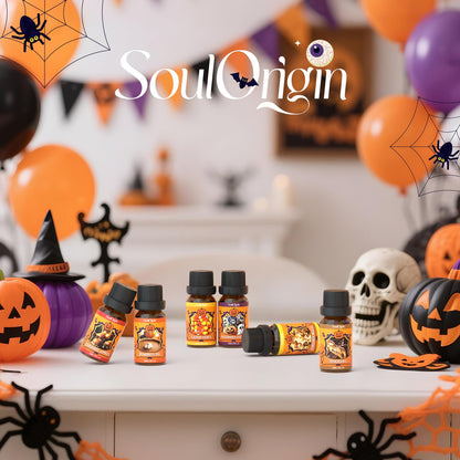 Soulorigin Halloween Fragrance Oils Set – Essential Oils for Diffuser, Candles & DIY Halloween Crafts