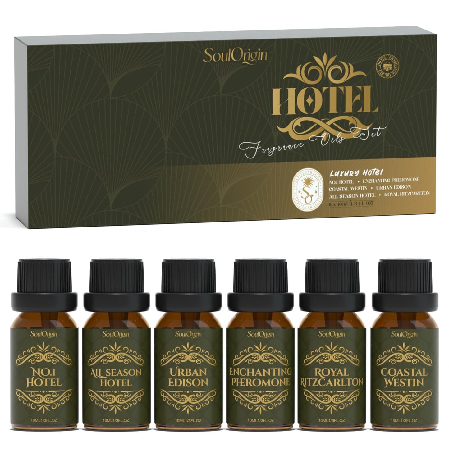 Soulorigin Hotel Diffuser Oils Gift Set - Luxury Fragrance Oils