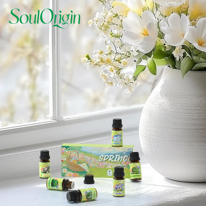Soulorigin Spring Fragrance Oils Set – Essential Oil Gift for Diffuser