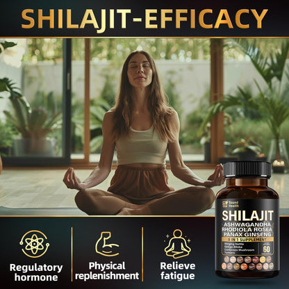 SoundHealth Wild Organic Irish Sea Moss & Shilajit – 2 Bottles, 60 Capsules