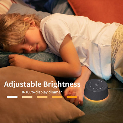 SoundLegend White Noise Sleep Machine — 30 Sounds, 12 Night Colors, 32 Levels, 5 Timers, Compact